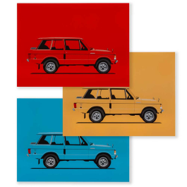 Limited Edition Range Rover Classic Artwork - Set of Three (300 x 400mm ...