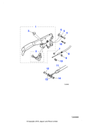 MJA5140AC - Jaguar Handbrake lever