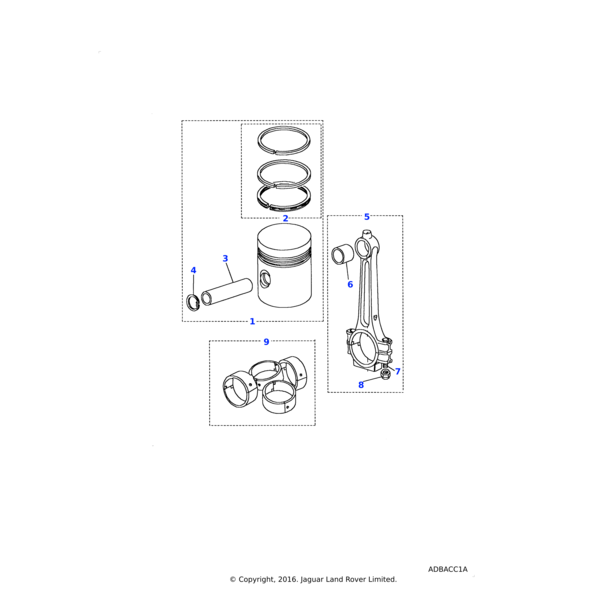 Land Rover Set-connecting rod bearing