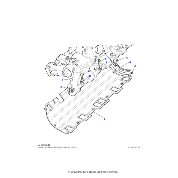 Land Rover Seal-inlet manifold gasket