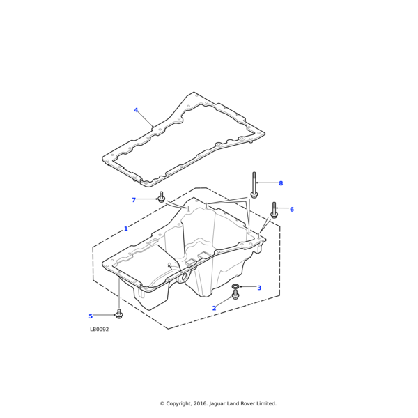 Land Rover Plug-sump assembly oil drain