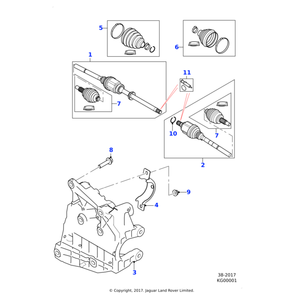 J9C20939 - Jaguar Halfshaft