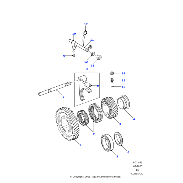 Land Rover Hub & sleeve assembly- transfer box