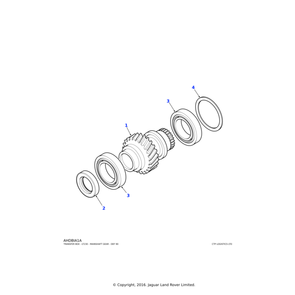 Land Rover Gear-mainshaft