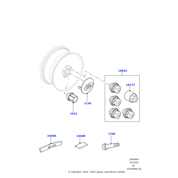 LR133940 - Land Rover Cover - Wheel