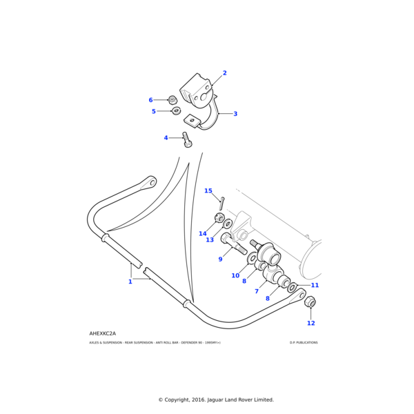 Land Rover Strap-bolt-protector rear suspension