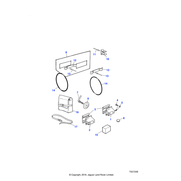 390411 - Land Rover Disc-clamping-spare wheel