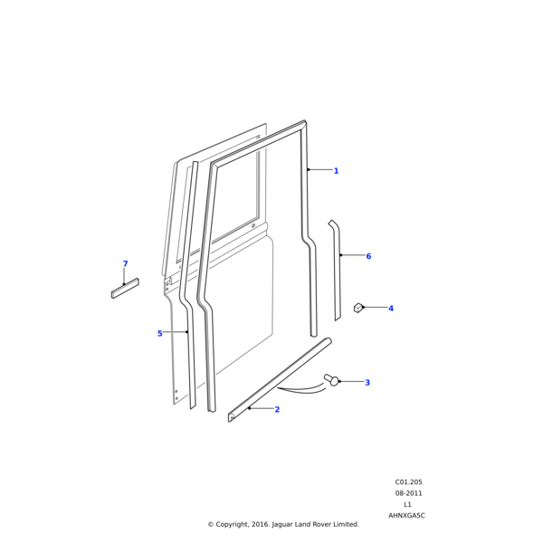 Land Rover Seal-front door sill