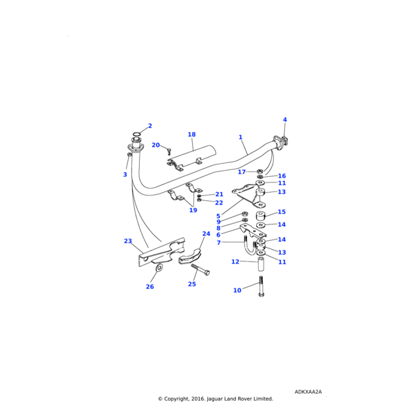 Land Rover Gasket exhaust system