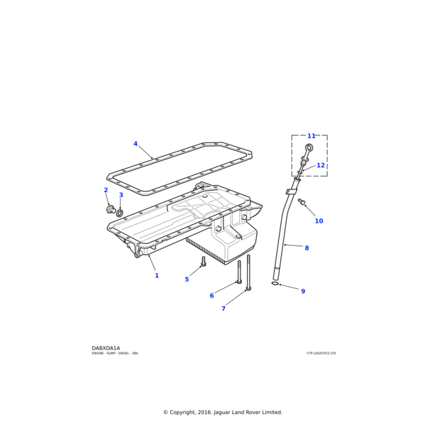 Land Rover Plug-sump assembly oil drain