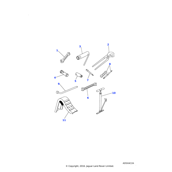 230736 - Land Rover Spanner-tool kit