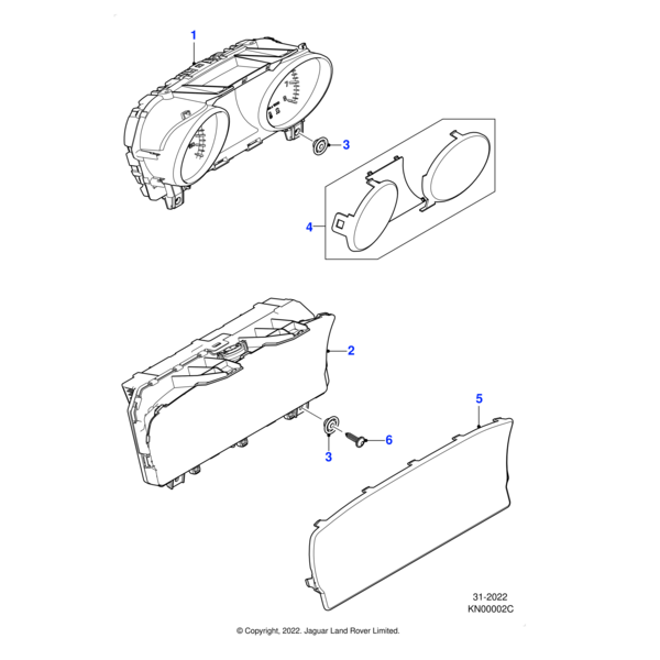 J9C20545 - Jaguar Major instrument pack