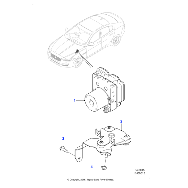 T2H42936 - Jaguar Anti lock brake modulator