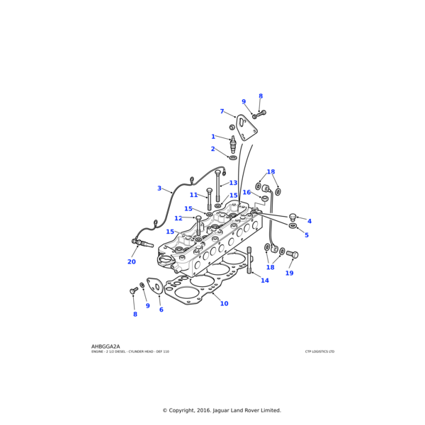 Land Rover Transducer coolant temperature