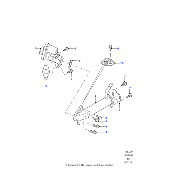 Land Rover Valve - Exhaust Gas Recirculation