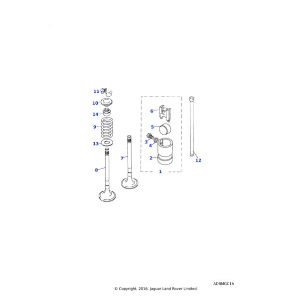 Land Rover Valve-cylinder head exhaust