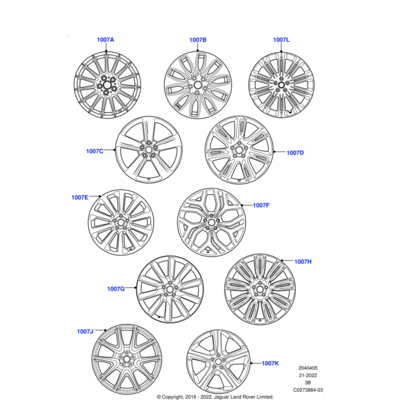 LR138064 - Land Rover Wheel