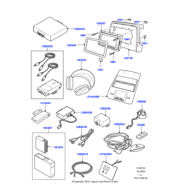RU612503 - Land Rover Rivet