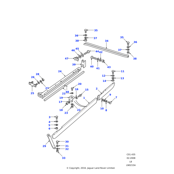 Land Rover Channel assembly-sill