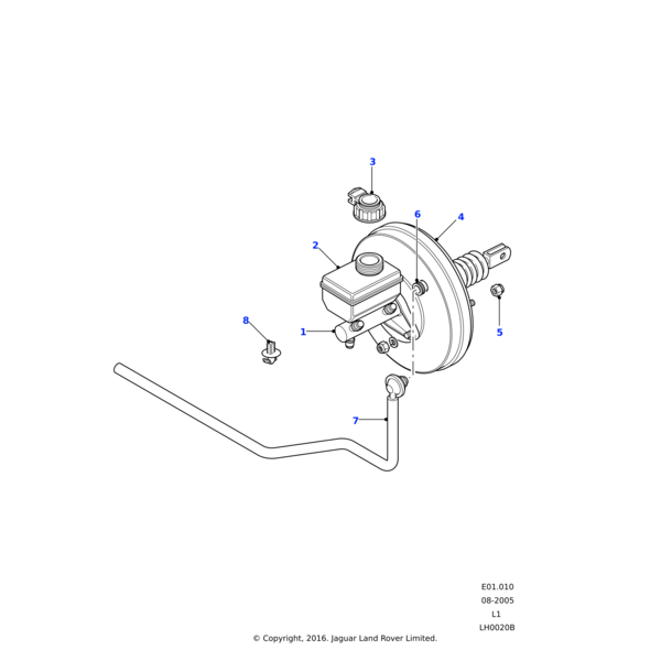 Land Rover Kit-brake reservoir