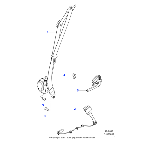 T4N9485 - Jaguar Pre tensioner