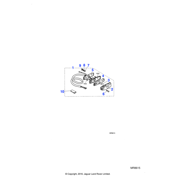608312 - Jaguar Land Rover Gasket-seating lamp