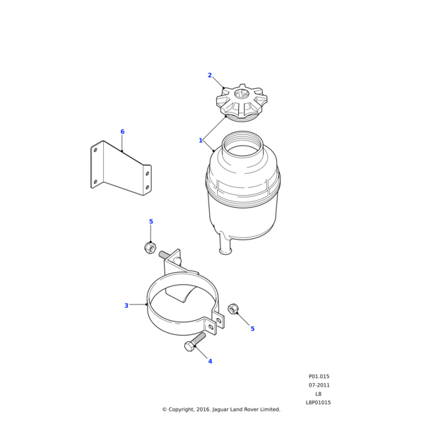 Land Rover Bracket assembly power assisted steering pump & alternator