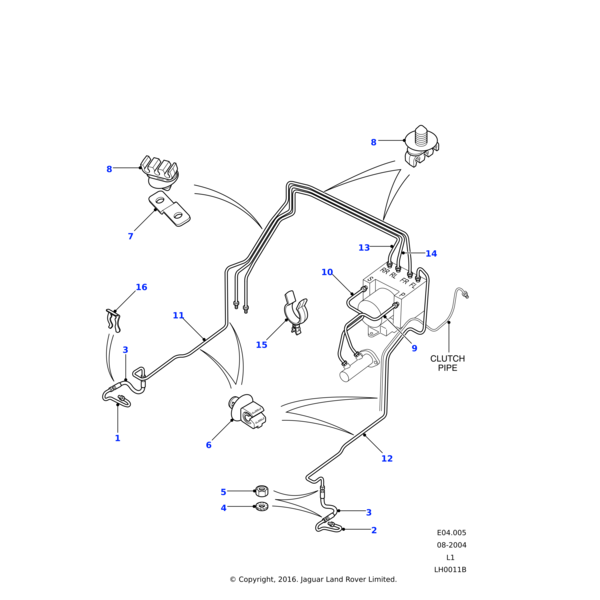 Land Rover Hose brake