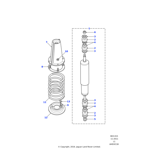 552818 - Land Rover Bush-damper mounting