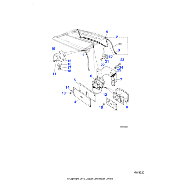 WL600051 - Jaguar Land Rover Washer-Spring