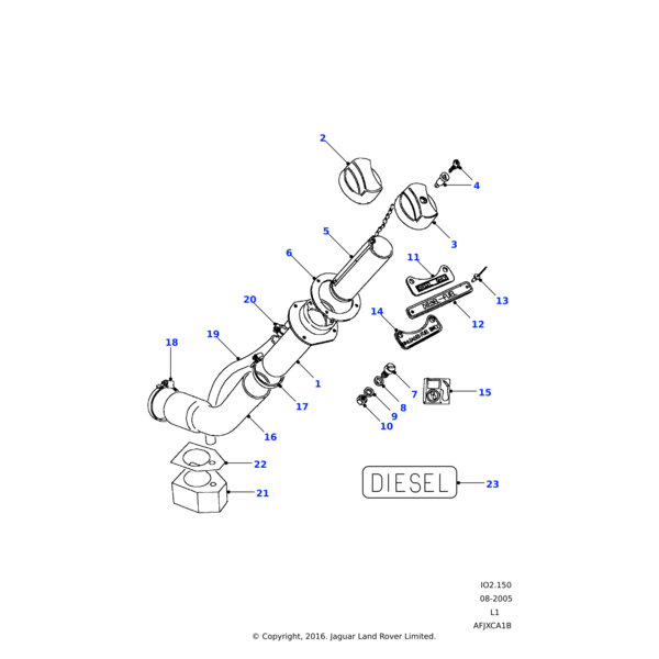 Land Rover Cap-filler fuel filler