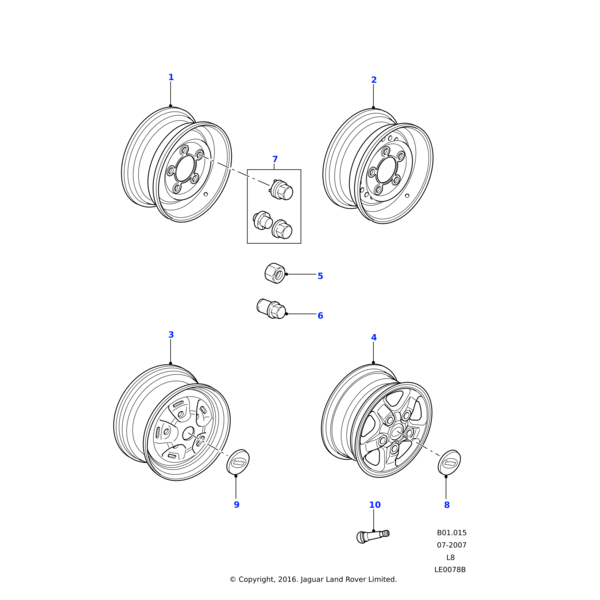 Land Rover Wheel-steel road