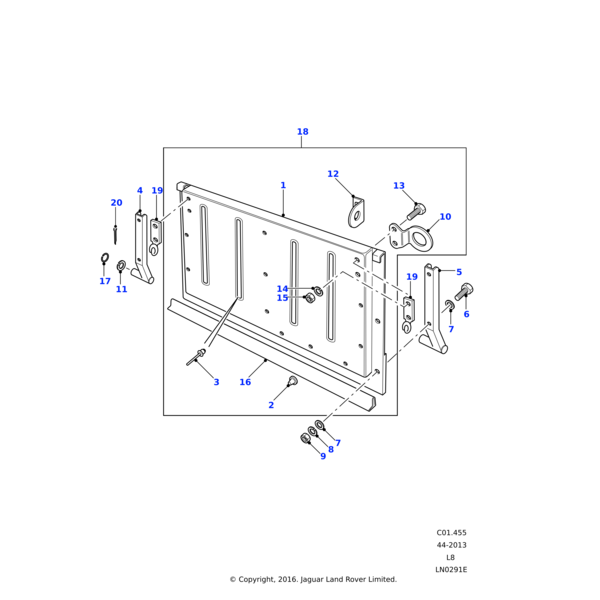 Land Rover Panel - Tailgate - Outer