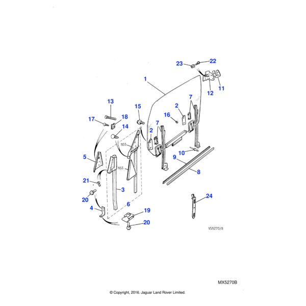 AK606031 - Jaguar Land Rover Nut-spring-u type