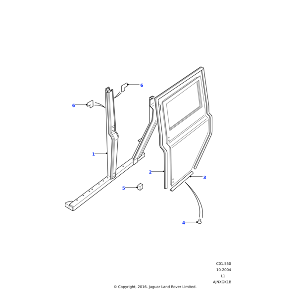 Land Rover Seal-rear door sill
