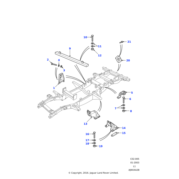 Land Rover Bracket Mounting Body
