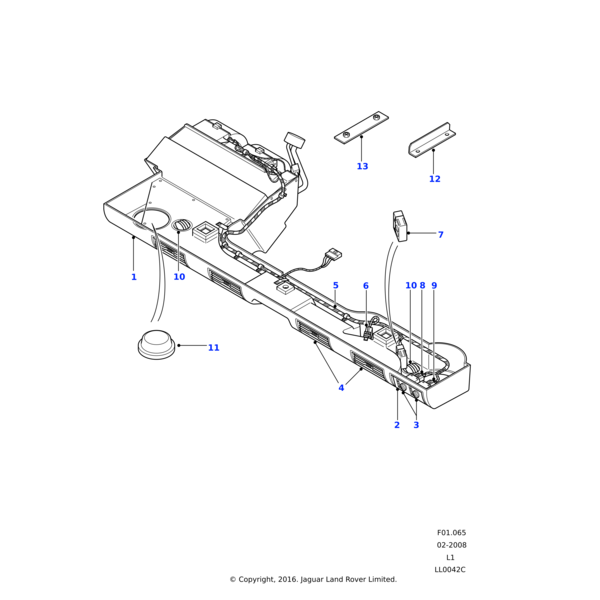 Land Rover Control assembly-air conditioning