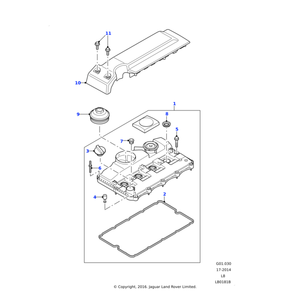Land Rover Cover - Camshaft