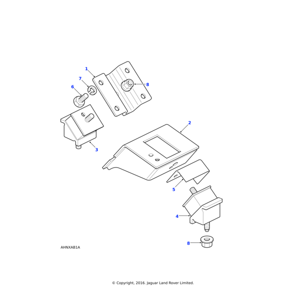 Land Rover Mounting-rubber
