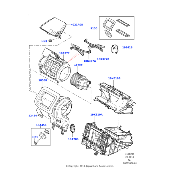 LR134538 - Land Rover COVER - COWL AIR VENT