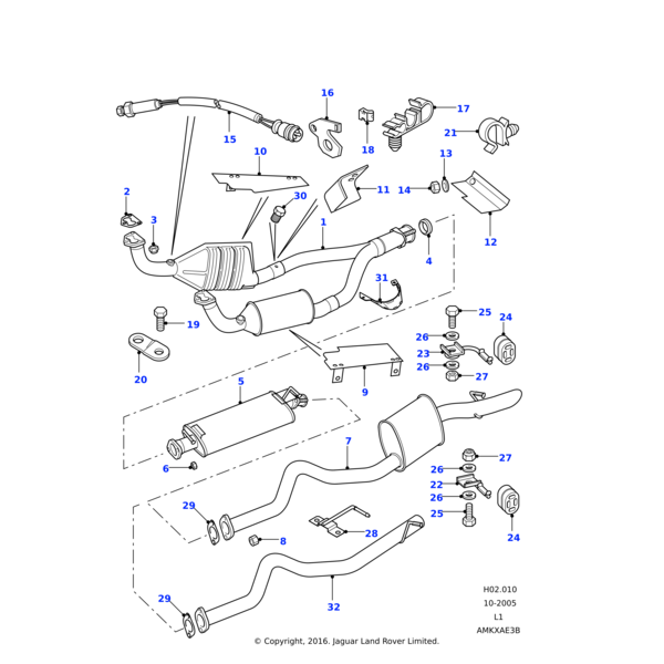 Land Rover Sensor-oxygen multi point injection