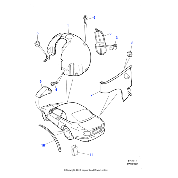 C2S9354 - Jaguar Trim pin