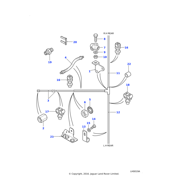 Land Rover Hose brake