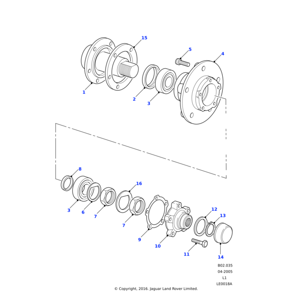 Land Rover Axle-stub-hub front suspension