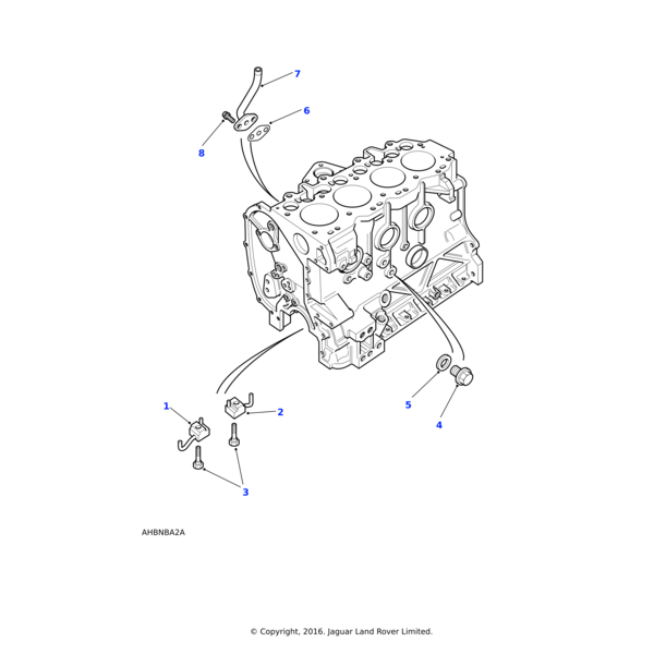 Land Rover Gasket-external drain pipe