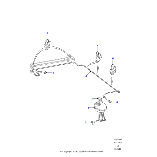 Land Rover Hose - Supply Tank To Radiator