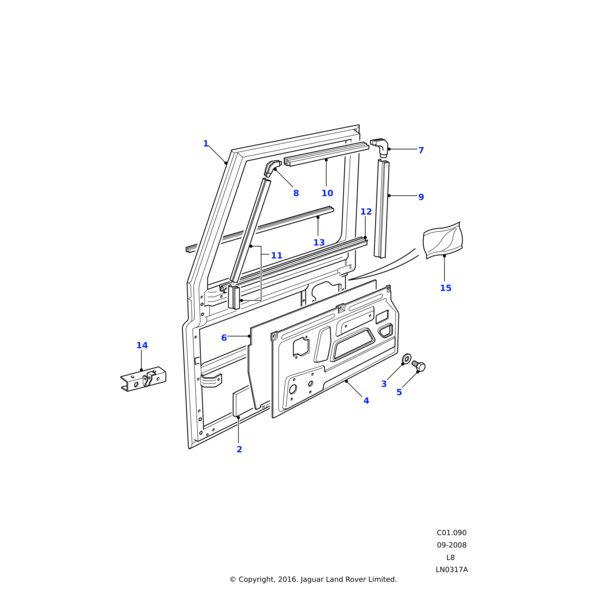 Land Rover Bracket assembly-check arm pivot