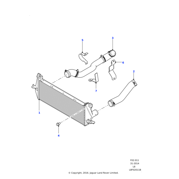 Land Rover Hose - Cooling System