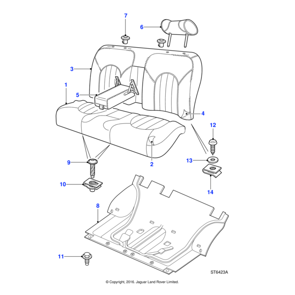 AK610021J - Jaguar Spire nut