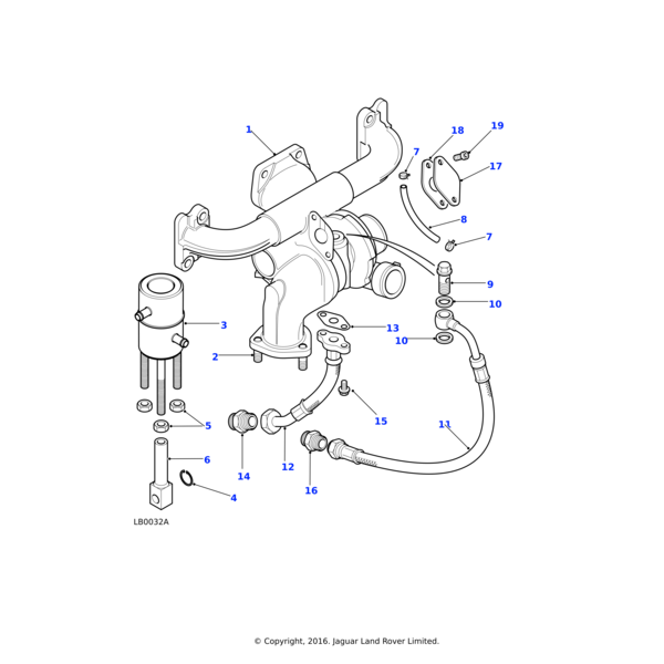 Land Rover Actuator-waste gate turbocharger